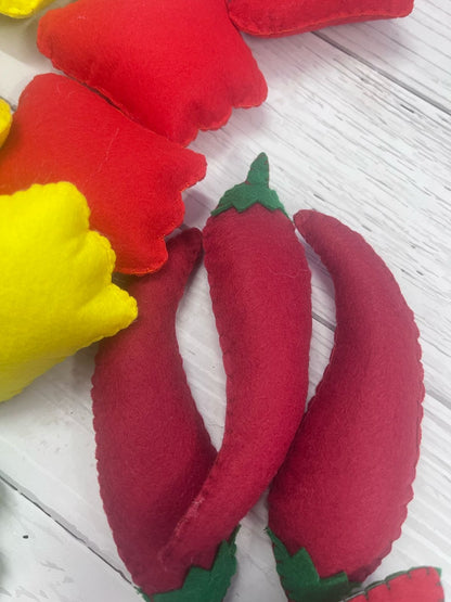 Preschool Vegetable Plush Set