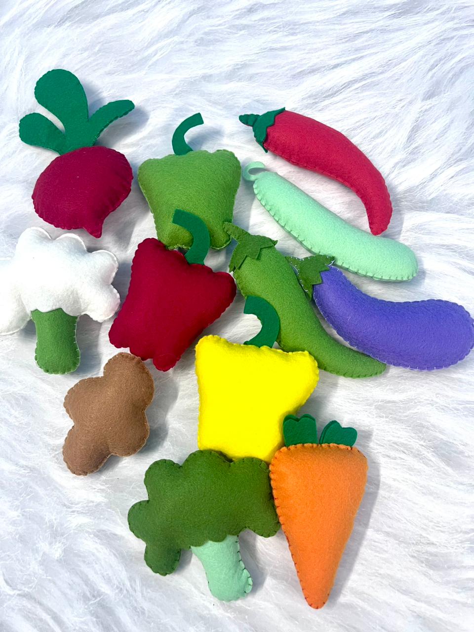 Preschool Vegetable Plush Set