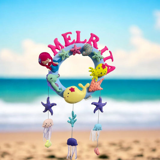 Handcrafted Ocean Sea Life Name Hanging