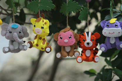 Felt Jungle Animals - Set of 8