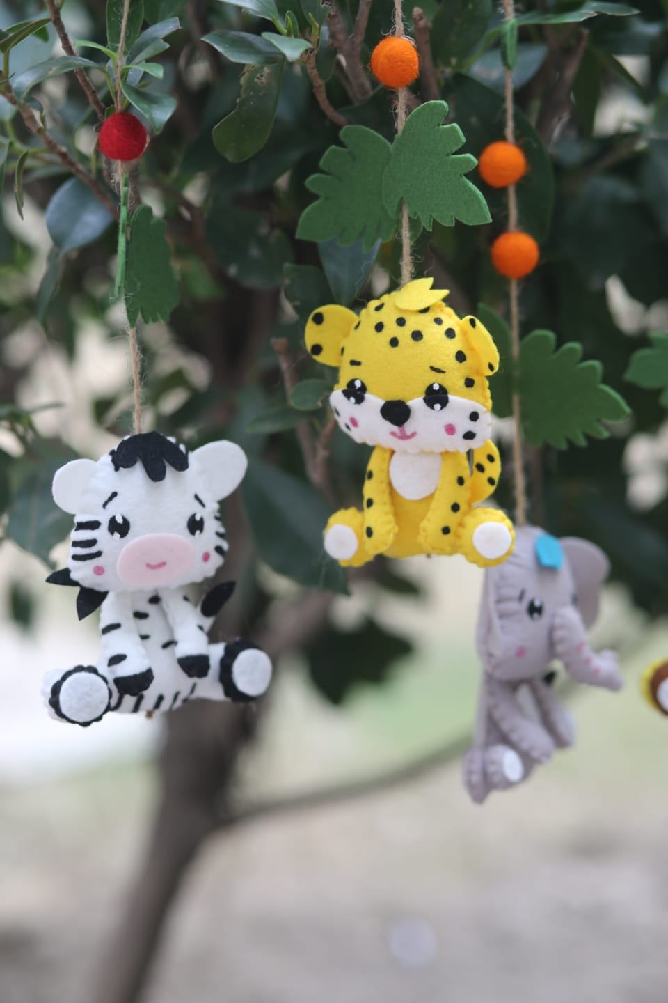 Felt Jungle Animals - Set of 8