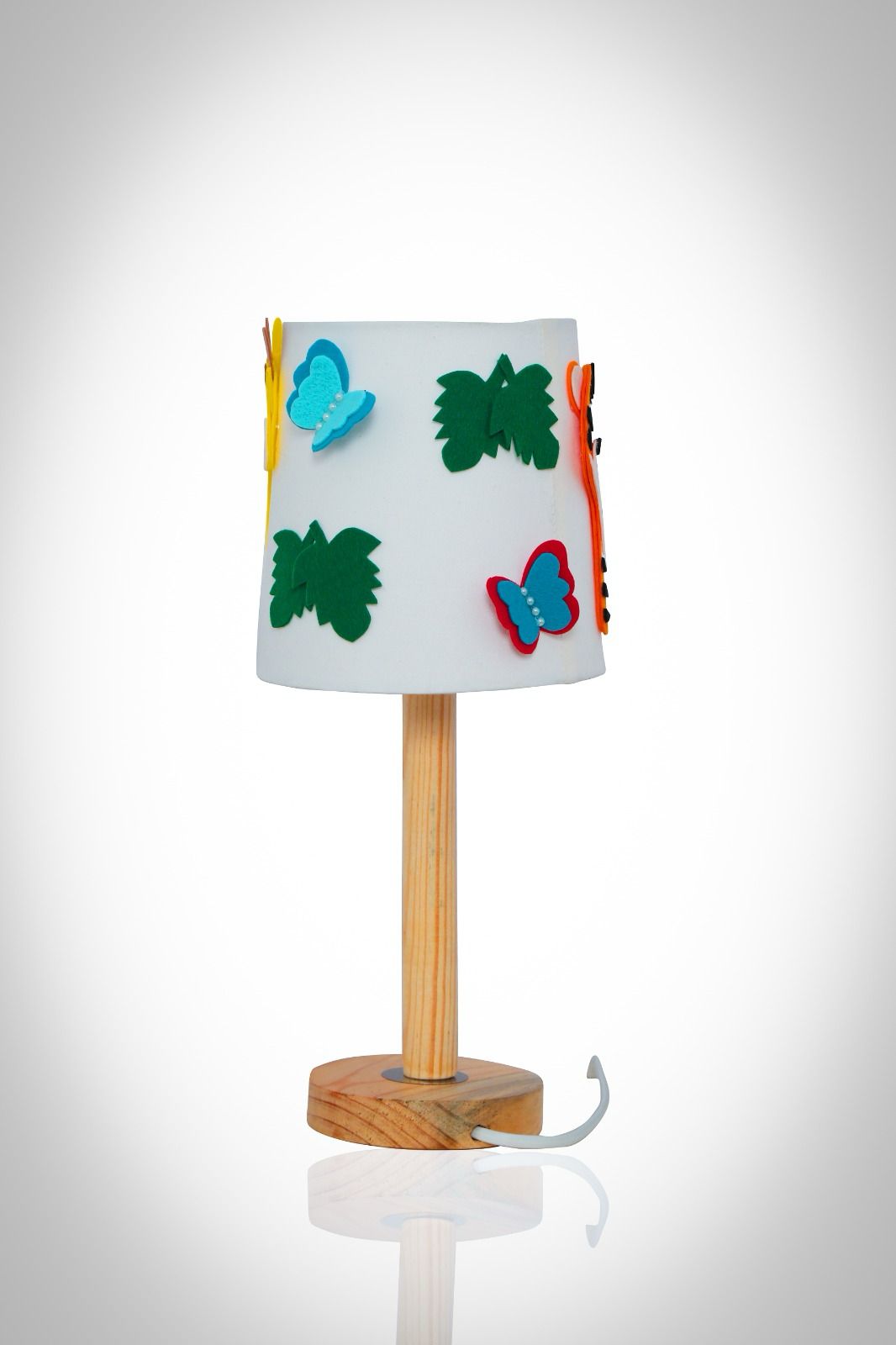 Kids Table Lamp with Jungle Theme Lampshade