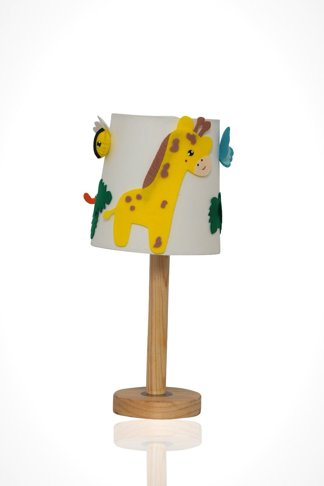 Kids Table Lamp with Jungle Theme Lampshade