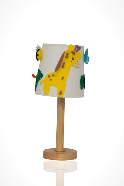 Kids Table Lamp with Jungle Theme Lampshade